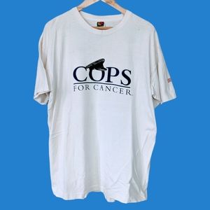 Vtg Cops For Cancer Single Stitch Tee